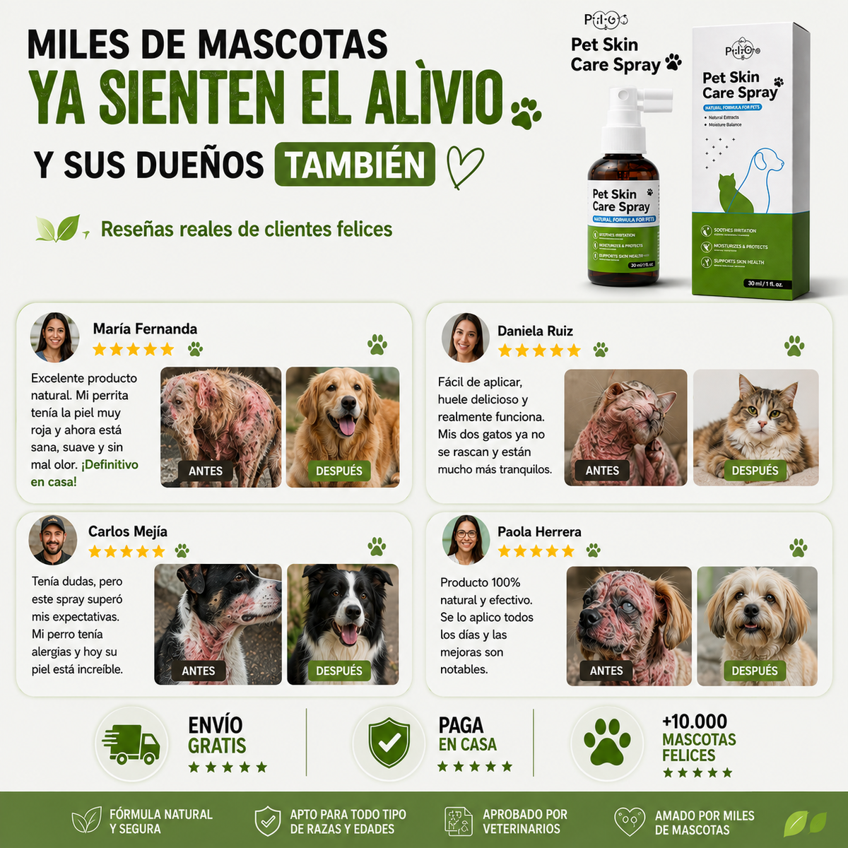 OFERTA 2 X 1 : PetSkin™️ – Fórmula para Piel Sana, Menos Picazón y Pelaje Brillante en tu Mascota