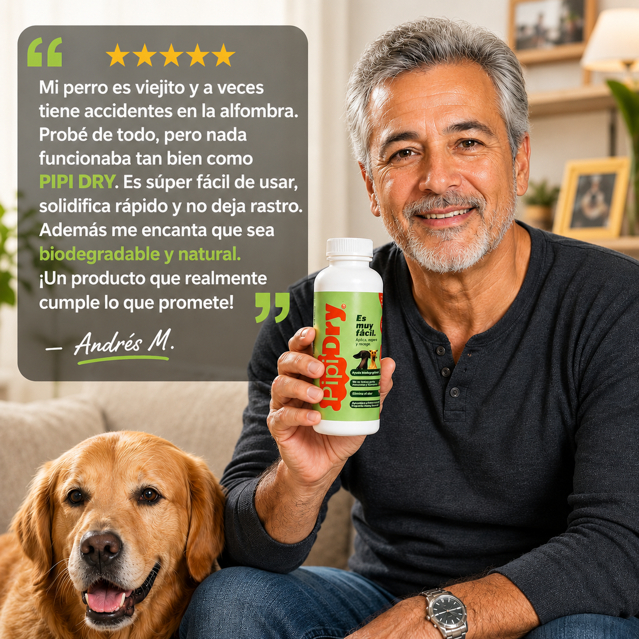 •	PipiDry™️ – Convierte la Orina y el Vómito en Polvo para una Limpieza Rápida y Sin Complicaciones ✅