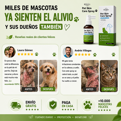 OFERTA 2 X 1 : PetSkin™️ – Fórmula para Piel Sana, Menos Picazón y Pelaje Brillante en tu Mascota