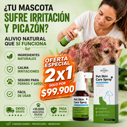 OFERTA 2 X 1 : PetSkin™️ – Fórmula para Piel Sana, Menos Picazón y Pelaje Brillante en tu Mascota