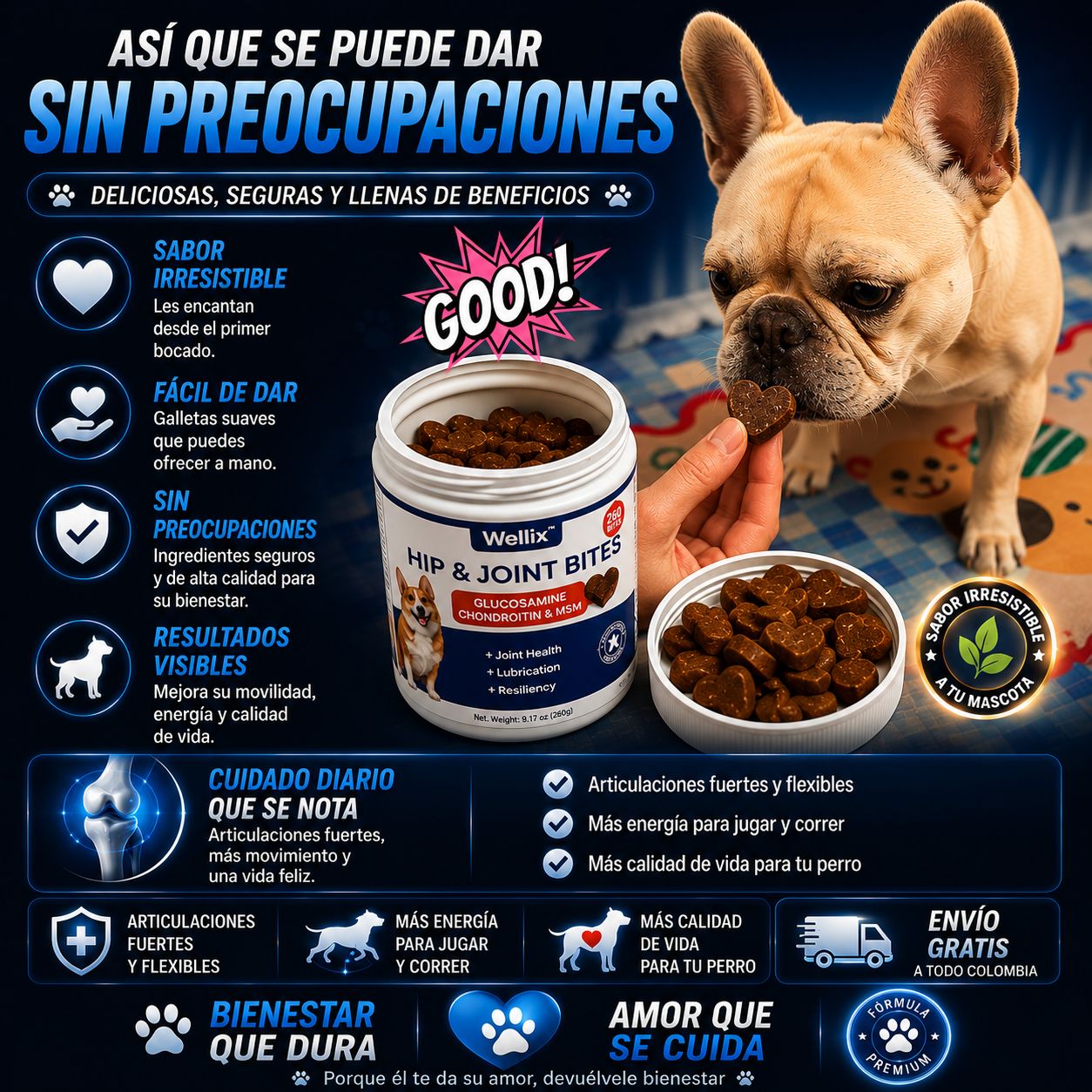 HIP $OFERTA 2 X 1 : JOINT BITES – Bites para Caderas y Articulaciones, Reduce Molestias y Recupera tu Movilidad ✅