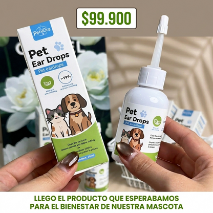 OFERTA 2 X 1: Petvora™️ – Limpiador Ótico Premium para Mascotas, Elimina Cera, Picazón y Mal Olor