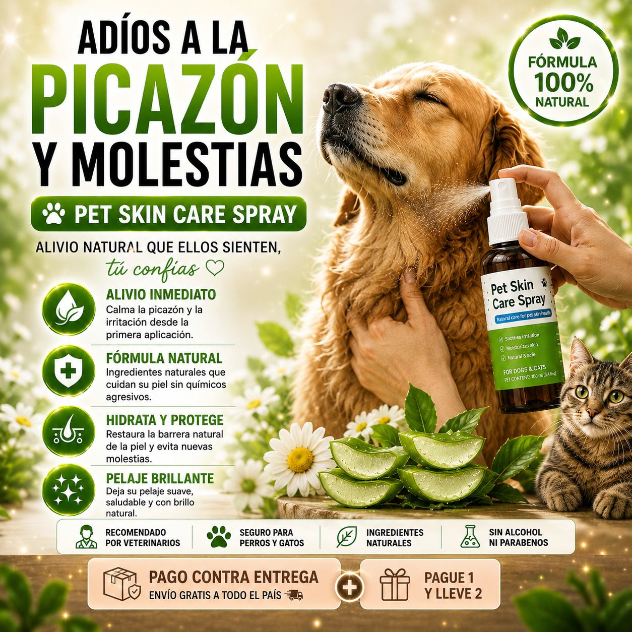 OFERTA 2 X 1 : PetSkin™️ – Fórmula para Piel Sana, Menos Picazón y Pelaje Brillante en tu Mascota