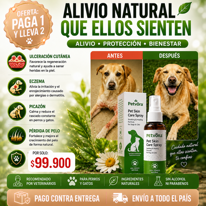 OFERTA 2 X 1 : PetSkin™️ – Fórmula para Piel Sana, Menos Picazón y Pelaje Brillante en tu Mascota